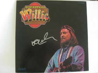 Willie Nelson - Rare Autographed Record Album - 1982 " Best Of " Lp Hand Signed