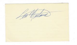 Lenny Montana Wrestler,  Luca Brasi Actor Autograph Authentic In Person Very Rare