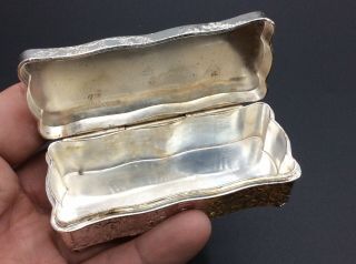 Fantastic Antique Vintage Silver Metal Pill/snuff/jewellery/trinket Box Case