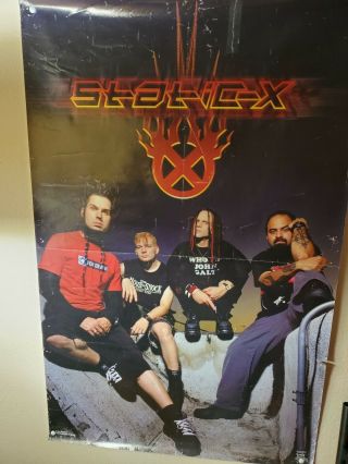 Poster Music Static X Group Pose 6221 Rc13 G Wayne Vintage Rare Metal Htf Rock