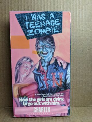 I Was A Teenage Zombie (rare Oop Vhs 1987) Comedy/horror Cult Classic