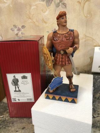 Jim Shore Rare Hercules Mythic Hero 4055406 W Box 8” Tall Disney