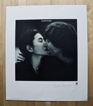John Lennon - Rare Double Fantasy Very Low Numbered Lithograph Art Print