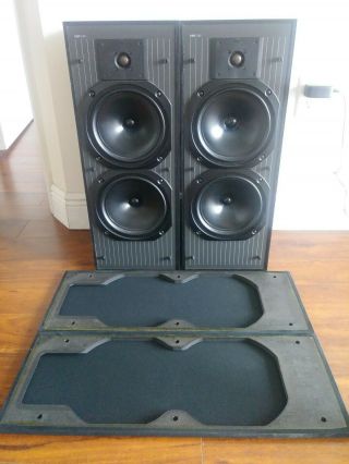Vintage Rare Pair Kef C40 Floor Standing Speakers.  England -.  Music
