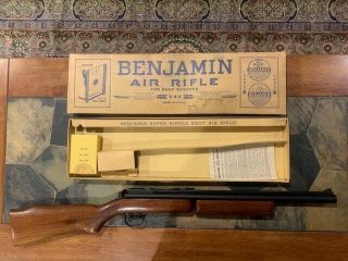 Benjamin Model 347.  177 Cal Pellet Rifle W/ Box 1969 - 1992 Rare