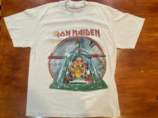 Iron Maiden T - Shirt Aces High Graphic - Size Large - Vintage,  Rare 1984,