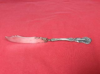 Simeon L George H Rogers Daisy 1910 Twisted Handle Master Butter Knife Spreader