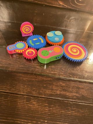 Vintage 1999 Tomy Gearation Busy Gears Refrigerator Magnet