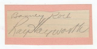 Barney Koch & Ray Hayworth Cut Signatures Autograph Brooklyn Dodgers Very Rare