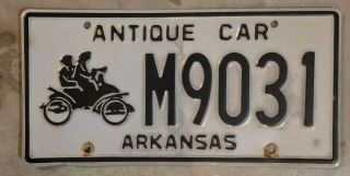 Arkansas Antique Car License Plate M9031