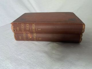 “The Descent Of Man” by Charles Darwin.  First American Edition,  1871 print,  RARE 2