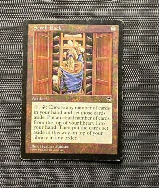 1x Scroll Rack | Tempest | Mtg | Moderately Played | Magic The Gathering