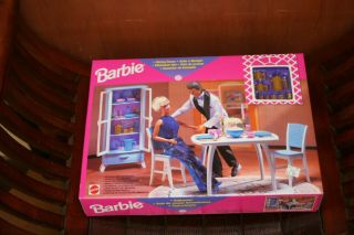 Vintage Barbie Dining Room Mattel 1998 Boxed