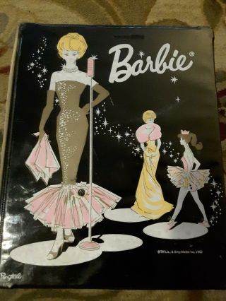 Vintage Mattel Ponytail Barbie Black Doll Trunk With Solo Graphics 1962