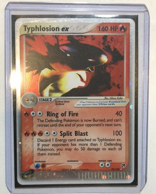 Typhlosion Ex 99/100 Ultra Rare Holo Foil Pokemon Card Lightly Played