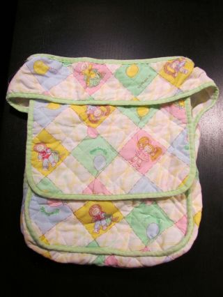 Vintage 1983 Coleco Cabbage Patch Kids Doll Quilted Diaper Travel Bag Purse