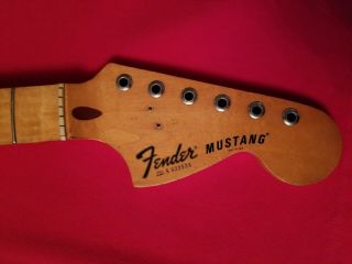 Fender Vintage 1977 - 1978 Maple Mustang Neck.  Rare Fullerton Usa