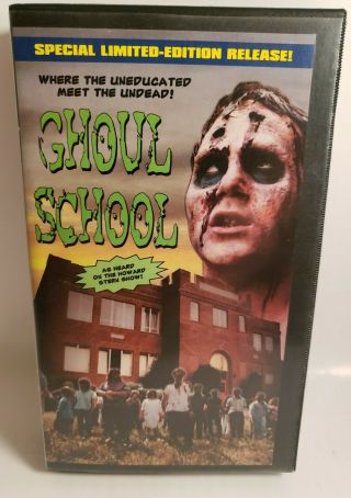 Rare Limited Edition Release Ghoul School Vhs Horror Tempe Video