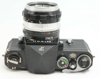 Rare Black Nikon F Nippon Kogaku Eyelevel Prism Nikkor - S 50/1.  4 Lens