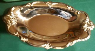 Vintage International Silver Company Silverplate Tray Nut Candy Dish