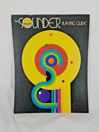 Vintage The Sounder Playing Guide - Hammond Organ Company 1973 Sheet Music