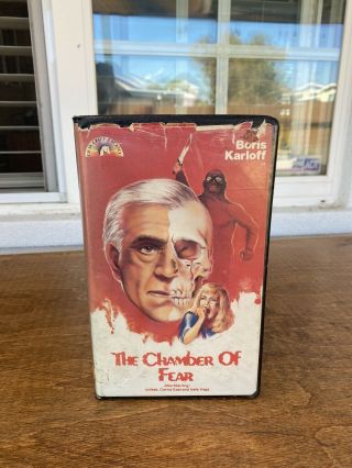 The Chamber Of Fear Rare Unicorn Video Clamshell Horror Vhs