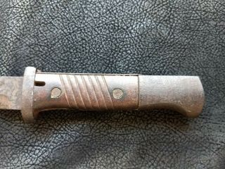 Antique WW2 Bayonet Knife German K98 late war riveted grips 3