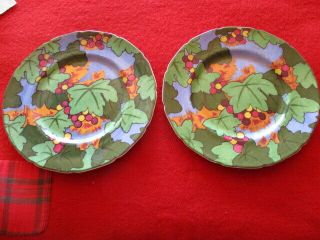 Vintage Art Nouveau 2 Plates By Royal Doulton Made In England " Very Rare "