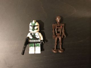 Lego Star Wars Clone Trooper And Battle Droid Rare