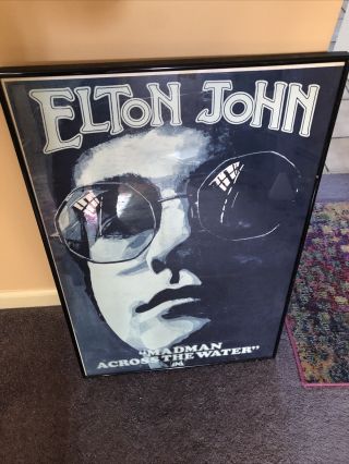 Elton John British Promo Poster Madman Across The Water Rare 4