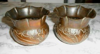 Good Looking Art Nouveau Copper Pots C1900