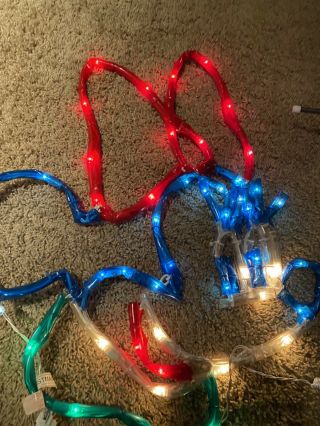 Vintage Minnie Rope Light Sculpture Unlimited Disney RARE Mr.  Christmas XMAS 3