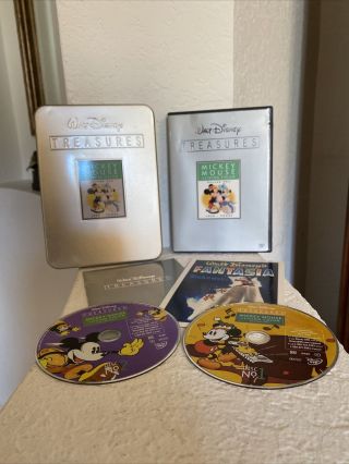 Disney Treasures Dvd Mickey Mouse In Living Color Volume 2 Rare Complete Tin Set