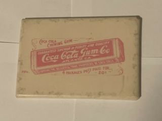Coca Cola Gum Co Pocket Mirror Advertising Antique 2 " X3 "