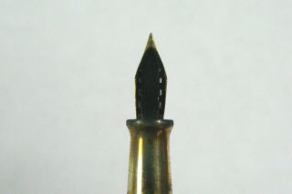 Rare Sheaffer No.  1 1910 ' s Gold Filled Fountain Pen Chevron Pattern w/ Clip 6