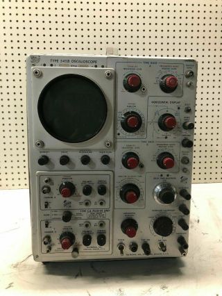 Vintage Tektronix Type 545b Oscilloscope W/ Ca Plug In Unit Cool Ham Radio Rare