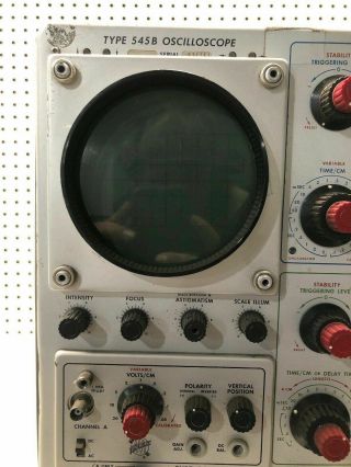 Vintage Tektronix Type 545B Oscilloscope w/ CA Plug In Unit COOL HAM RADIO RARE 5