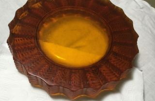 Rare signed R.  Lalique,  France,  small amber glass bowl,  leaves,  beads 3