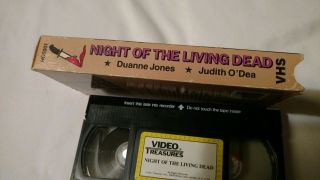 NIGHT OF THE LIVING DEAD 1968 GEORGE ROMERO CLASSIC:RARE DUANE JONES VNTG VHS 3
