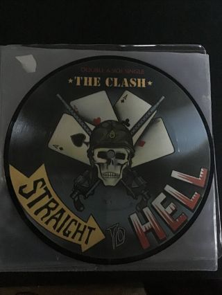 The Clash Straight To Hell Rare Picture Disc Collectible Punk Rock Single 7” 45