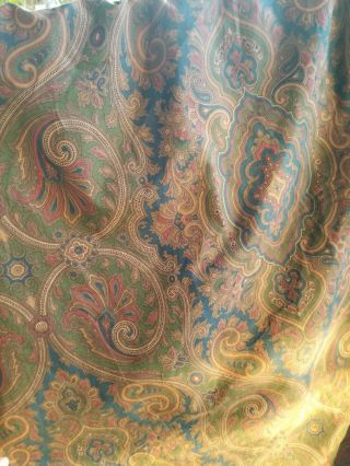 Rare Classic Ralph Lauren Brianna? Paisley Full/queen Duvet Elizabeth Bed Cover