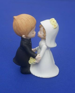 Lefton China 00302 Bride And Groom Hand Painted Wedding Cake Topper