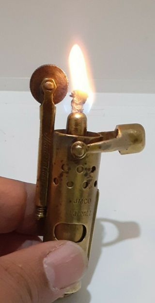 Lighter Austrian Jmco Ifa Pat.  105107 Brass Trench Cigarette Pocket Lighter Rare