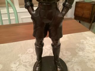 Vintage Maitland Smith Bronze Figure of Boy 16” Tall 3