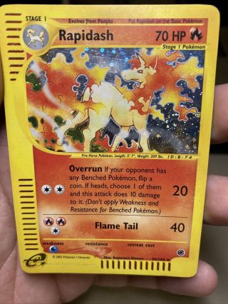 Rapidash Holo 26/165 Expedition Pokemon Card Pl