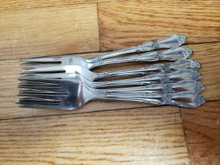 6 Antique Vintage Collectable Wm.  A.  Rogers Stainless Steel Forks 6 " - Oneida