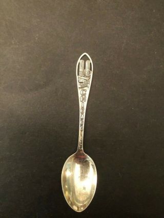 Vintage Sterling Silver Marina City Chicago Souvenir Spoon