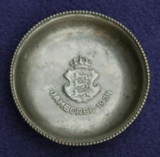 1924 - 2nd World Scout Jamboree - Souvenir Pewter Dish - Very Rare
