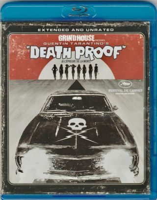 Grindhouse: Death Proof - Blu - Ray - Region 1 Usa - Quentin Tarantino - Rare Oop
