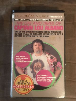 Wwf Life And Times Of Captain Lou Albano Vhs Coliseum Video Wwe Vhs Rare